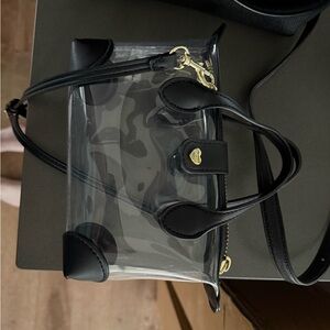 Stoney Clover Lane Clear Crossbody Bag with Black Accents